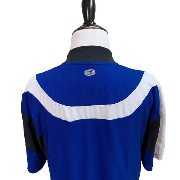 Sugoi Men's L Large Fitted Cycling Jersey Blue Full Zip Water Bottle Pocket Blue - Picture 6 of 8